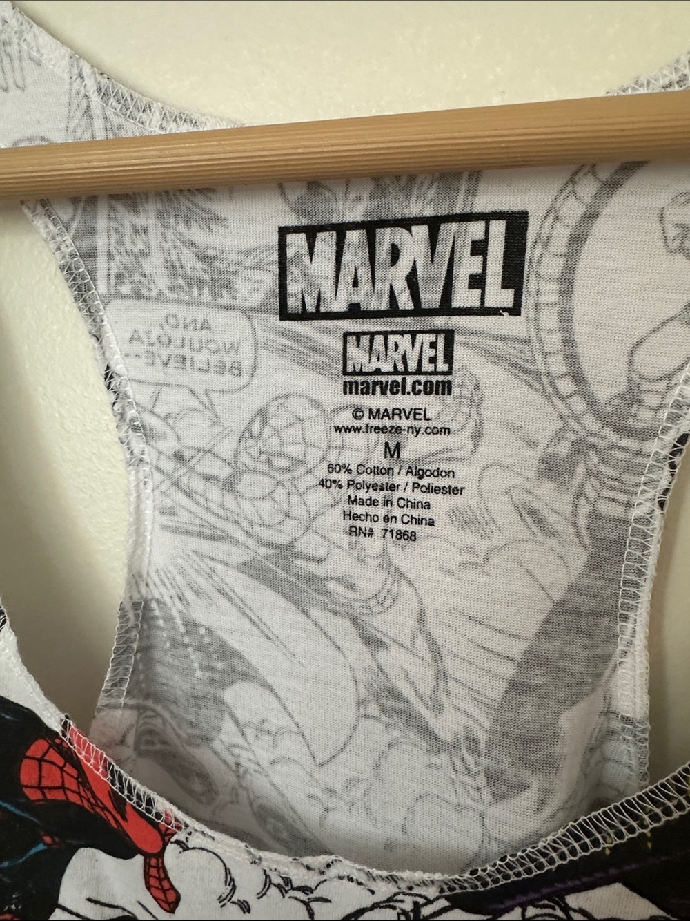 Marvel Spider-Man Comic Panel Tank Top - Red, Blue, Yellow, Black - Picture 2 of 5